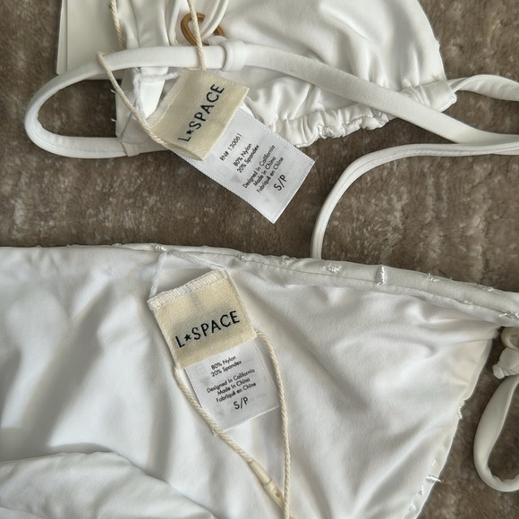 LSpace Eyelet Bikini in White - Picture 7 of 7